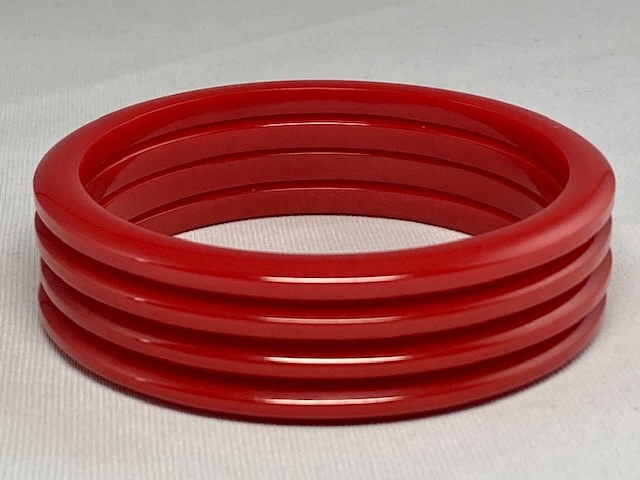 BS2 rounded red bakelite spacers